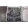 Image 1 : 12" X 12" HAND PAINTED GLASS MOSAIC POLISHED, 60 PCS