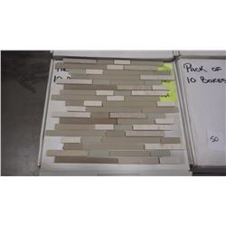 12" X 12" GLASS MOSAIC - DM - 004, 60 PCS