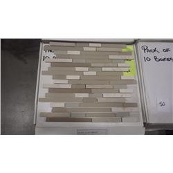 12" X 12" GLASS MOSAIC - DM - 004, 60 PCS