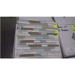 12" X 12" GLASS MOSAIC DM-005, 66 PCS