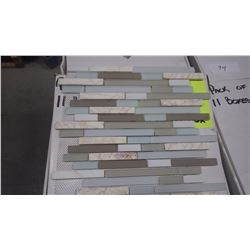 12" X 12" GLASS MOSAIC DM-005, 66 PCS