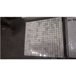 12" X 12" STATUARY WHITE MOSAIC 5/8" X 5/8", 50 PCS