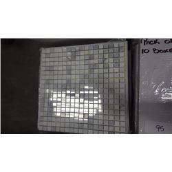 12" X 12" STATUARY WHITE MOSAIC 5/8" X 5/8", 50 PCS