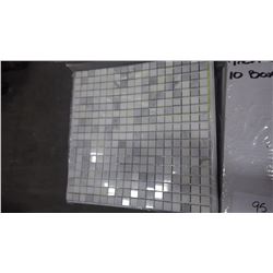 12" X 12" STATUARY WHITE MOSAIC 5/8" X 5/8", 15 PCS