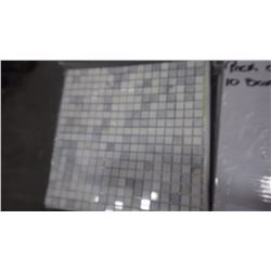 12" X 12" STATUARY WHITE MOSAIC 5/8" X 5/8", 50 PCS