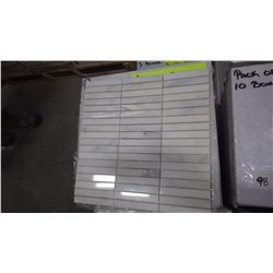 12" X 12" STATUARY WHITE MOSAIC 5/8" X 4", 60 PCS