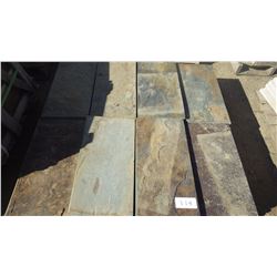 12" X 24" X 1" BULLNOSED MULTICOLOUR PAVERS, 51 PCS