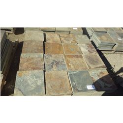 12" X 12" X 1" MULTICOLOUR PAVERS, 86 PCS