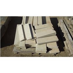 4" X 18" X 1" LIMESTONE PAVERS, 44 PCS;  4" X 24" X 1" LIMESTONE PAVERS, 16 PCS;  9" X 24" X 1" LIME