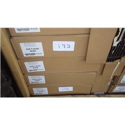 BUCHNERS QUAD 4 SOFFIT VENTED BLACK, 60 PCS  12" LENGTHS