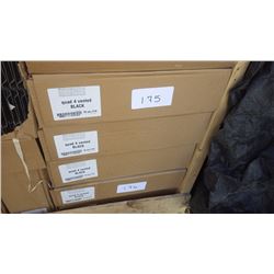 BUCHNERS QUAD 4 SOFFIT VENTED BLACK, 60 PCS  12" LENGTHS