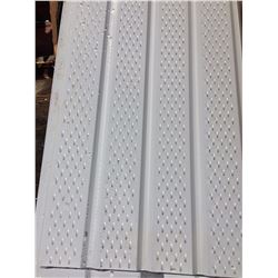 BUCHNERS QUAD 4 SOFFIT VENTED POLAR WHITE, 60 PCS 12' LENGTHS