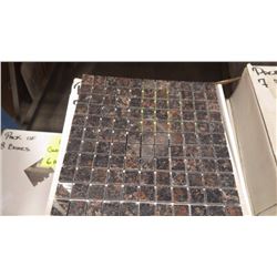 12"X12" TAN BROWN MOSAIC 1"X1", 70 PCS
