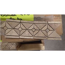 4"X12" TRAVERTINE HONE BORDER, 80 PCS