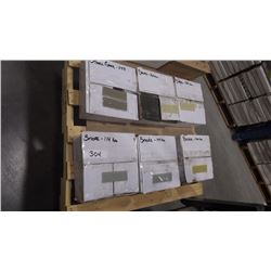 2"X 6" SUBWAY GLASS TILES IN SMOKE (258 PCS); BEIGE (120 PCS); SAND (290 PCS); STEEL GREY (147 PCS);