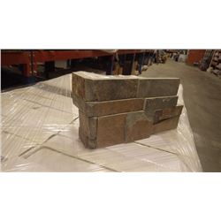 MULTICOLOR FLAT EDGE CORNERS UNITED STONE 80 LINEAL FT