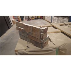 MULTICOLOR FLAT EDGE CORNERS UNITED STONE 80 LINEAL FT