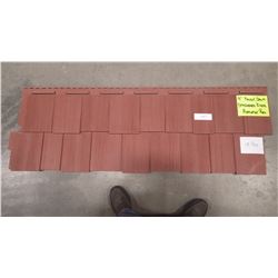 CERTAINTEED SHAKE 9" STAGGERED ROUGH SPLIT AUTUMN RED 13 PCS