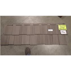 CERTAINTEED SHAKE 9" ROUGH SPLIT STAGGERED EDGE SABLE BROWN 49 PCS