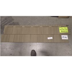CERTAINTEED SHAKE 7" ROUGH SPLIT STRAIGHT EDGE HEARTH STONE 113 PCS