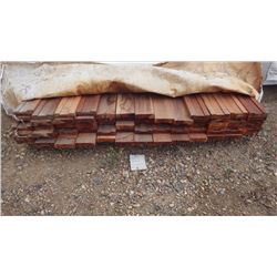 TIGER WOOD SUBRAIL FOR RAILINGS AND BALISTERS 5/4 X 4" X 8' 73 PCS