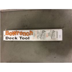 BOWRENCH TIGER WOOD DECK TOOL FOR INSTALLING DECK BOARDS OR OTHER DECK BOARDS