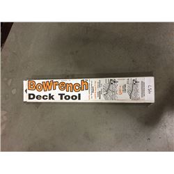 BOWRENCH TIGER WOOD DECK TOOL FOR INSTALLING DECK BOARDS OR OTHER DECK BOARDS