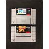Image 1 : SUPER NINTENDO VIDEO GAME LOT (MLBPA BASEBALL, SHANGAI DRAGON'S EYE)