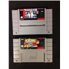 Image 1 : SUPER NINTENDO VIDEO GAME LOT (MADDEN FOOTBALL 93', METAL COMBAT FALCON'S REVENGE)