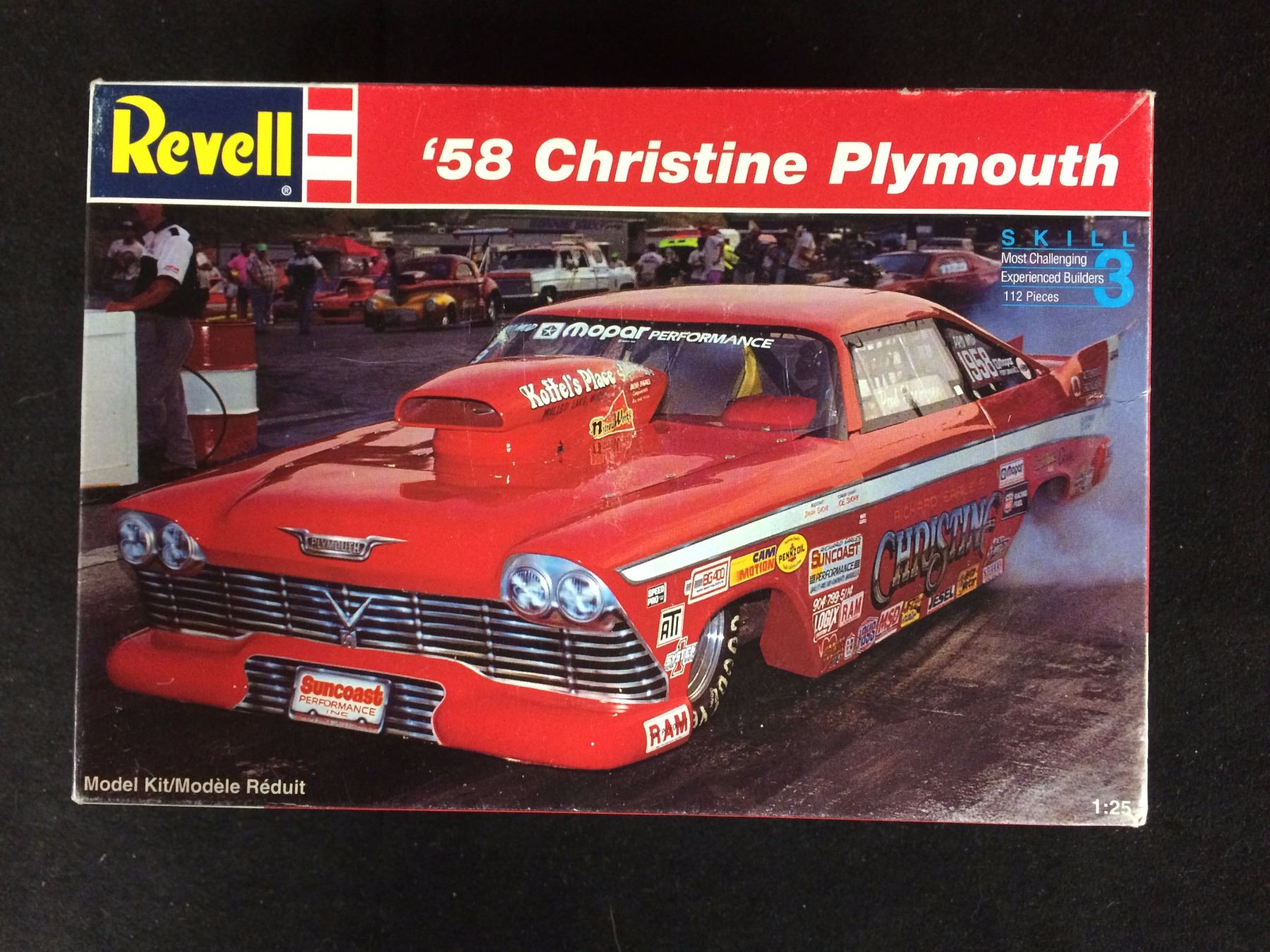 Revell '58 Christine Plymouth Pro Stock Model Car Toy 125 (IN BOX)