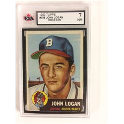 1953 TOPPS #158 JOHN LOGAN RC (7 NM) KSA