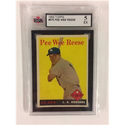 1958 TOPPS #375 PEE WEE REESE (5 EX) KSA