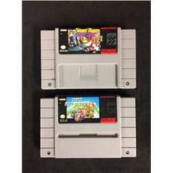 SUPER NINTENDO VIDEO GAME LOT (STUNT RACE & SUPER MARIO KART)