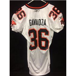 Jason Gavadza GAME WORN BC LIONS JERSEY (#36)