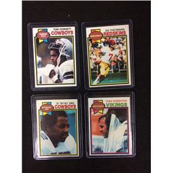 1979 TOPPS FOOTBALL TRADING CARDS LOT (DORSETT, JONES, THEISMAN, TARKENTON)