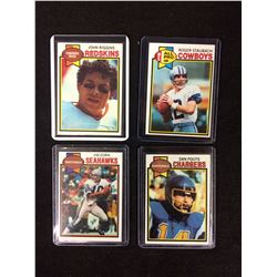 1979 TOPPS FOOTBALL TRADING CARDS LOT (RIGGINS, ZORN, STAUBACH, FOUTS)