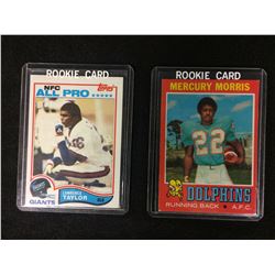1971 NFL ROOKIE CARD LOT (MORRIS, TAYLOR)