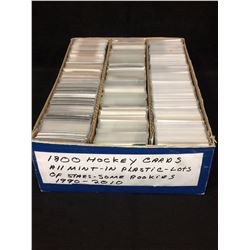1910-2010  HOCKEY CARD LOT (1800 CARDS) ALL MINT IN PLASTIC