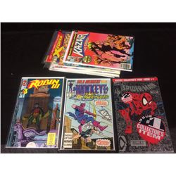 COMIC BOOK LOT  (ROBIN II, KAZAR, SPIDER-MAN, HAWKEYE)