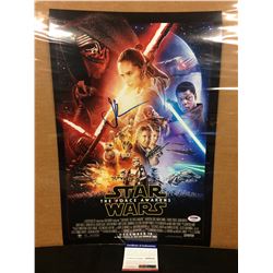 JJ ABRAHAMS AUTOGRAPHED STAR WARS "THE FORCE AWAKENS" 12" X 18" PHOTO /POSTER W/ PSA COA