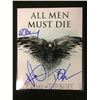 Image 1 : GAME OF THRONES SIGNED 8" X 10" PHOTO W/ COA (NIKOLAJ COSTER, WALDAU, BENIOFF & DB WEISS