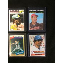 1970'S BASEBALL TRADING CARDS LOT (WINFIELD, RYAN, WILLIAMS, JACKSON)
