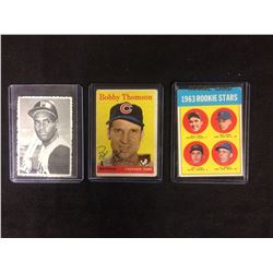 1963 ROOKIE STARS, THOMSON, CLEMENTE BASEBALL CARDS