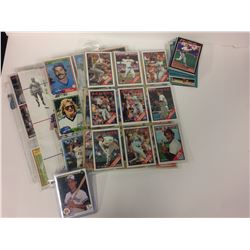BASEBALL TRADING CARDS (RED SOX, INDIANS & MORE...)