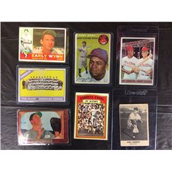 VINTAGE BASEBALL CARD LOT (WYNN, DOBY, EVANS & MORE...)