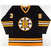 Image 3 : Gerry Cheevers Signed Bruins Jersey Inscribed "HOF 85" (JSA COA)