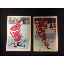 1953-54 Parkhurst (#49 GOLDHAM, #51 WILSON)