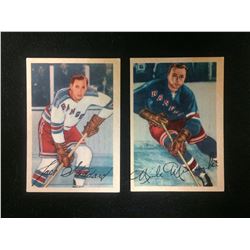 1953-54 Parkhurst (#60 STODDARD, #62 MICKOSKI)