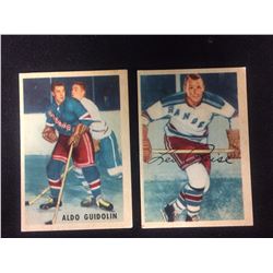 1953-54 Parkhurst (#66 GUIDOLIN, #65 REISE)