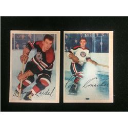 1953-54 Parkhurst (#73 ZEIDEL, #70 CONACHER)